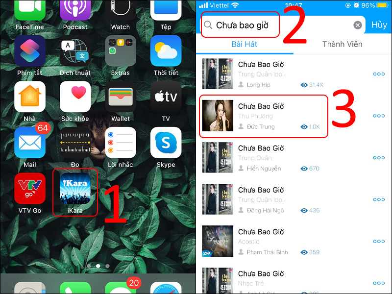 Chọn b&agrave;i h&aacute;t
